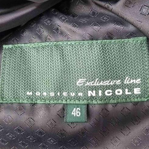 ムッシュ二コル MONSIEUR NICOLE スタンドカラーベルテッドコート メンズ JPN:46