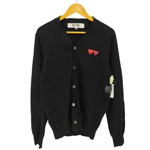 プレイコムデギャルソン PLAY COMME des GARCONS Double Heart Cardigan ダブルハート カーディガン メンズ JPN:M