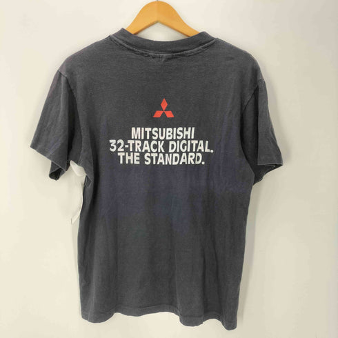 ヘインズ Hanes 80S ボディ USA製 24-TRACK JUST AINT ENOUGH 企業ロゴ 両面 プリント S/S Tシャツ 裾袖シングル メンズ import:M