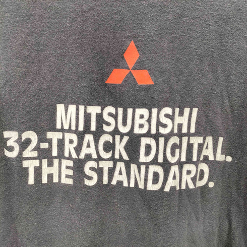 ヘインズ Hanes 80S ボディ USA製 24-TRACK JUST AINT ENOUGH 企業ロゴ 両面 プリント S/S Tシャツ 裾袖シングル メンズ import:M