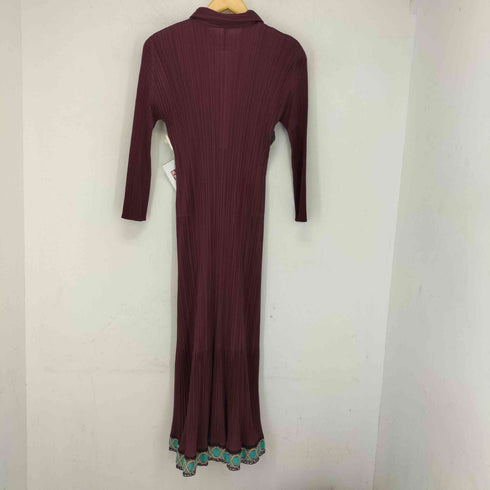 プリーツプリーズイッセイミヤケ PLEATS PLEASE ISSEY MIYAKE 裾レース プリーツワンピース レディース JPN:5