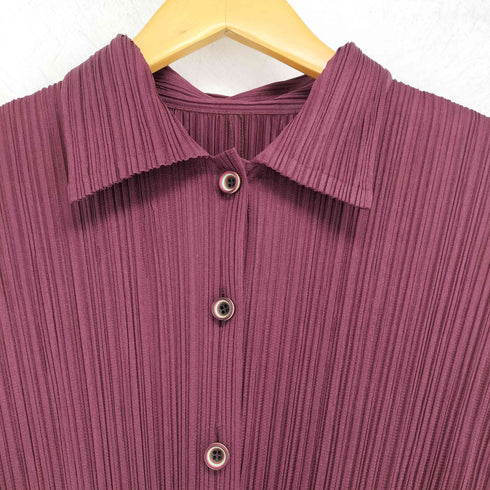 プリーツプリーズイッセイミヤケ PLEATS PLEASE ISSEY MIYAKE 裾レース プリーツワンピース レディース JPN:5