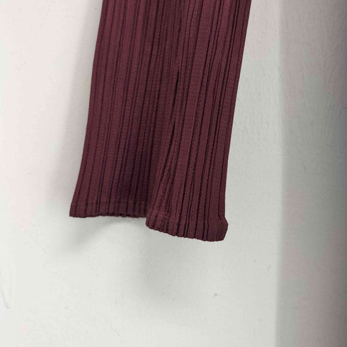 プリーツプリーズイッセイミヤケ PLEATS PLEASE ISSEY MIYAKE 裾レース プリーツワンピース レディース JPN:5
