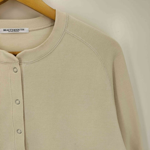 ビューティーアンドユースユナイテッドアローズ BEAUTY & YOUTH UNITED ARROWS ダブルフェイス リングボタンカーディガン レディース import:M