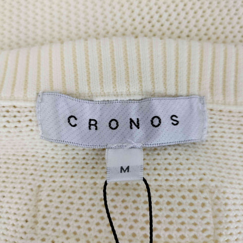 CRONOS クロノス サーマル ボタンレス クロップド カーディガン elegance レディース M