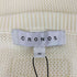 CRONOS クロノス サーマル ボタンレス クロップド カーディガン elegance レディース M