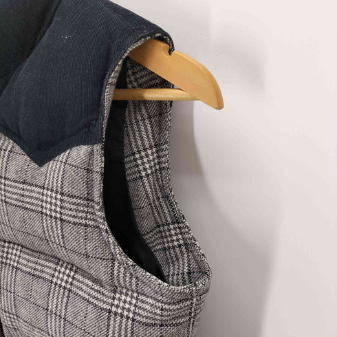 リーバイス Levis チェック コーデュロイ切替 ダウンベスト レディース S