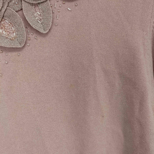 ロシャス Rochas 花モチーフ ニットセーター レディース