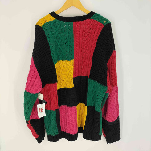 シュプリーム Supreme Patchwork Cable Knit Cardigan メンズ import:XL