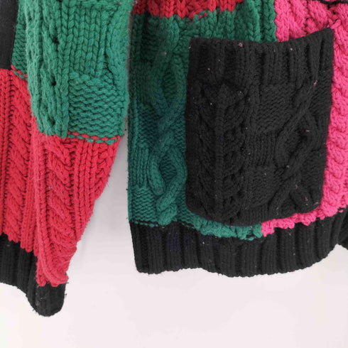 シュプリーム Supreme Patchwork Cable Knit Cardigan メンズ import:XL