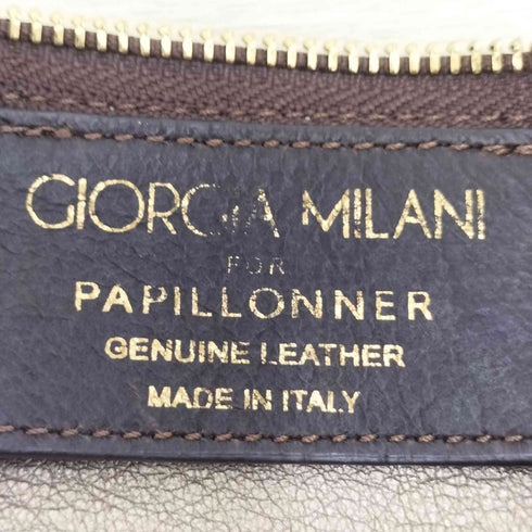 GIORGIA MILANI イタリア製 ボア レザーショルダーバッグ レディース