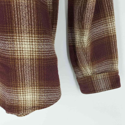 アヴィレックス AVIREX 《A.A.R.C》OMBRE CHECK EMB SHIRT エアレーシングクラブ オンブレチェック エンブロイダリー シャツ メンズ import:XL