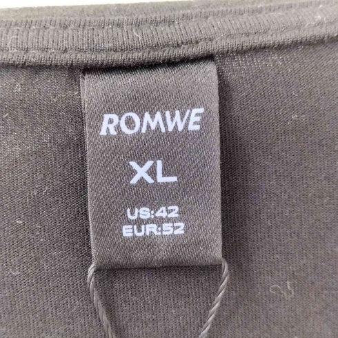 ROMWE ダメージ加工 グラフィック レタリング 両面プリント タンクトップ メンズ JPN:XL