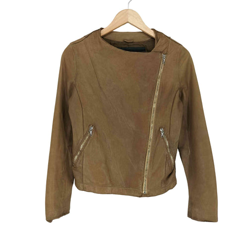 Bark Tannage バークタンネイジ sheep skin ラムレザー 羊革 シングル ライダース ジャケット レディース 34