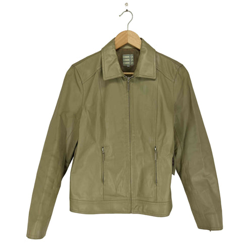 コムサ COMME CA pig leather ピッグレザー 豚革 ジップ レザー ジャケット レディース 11