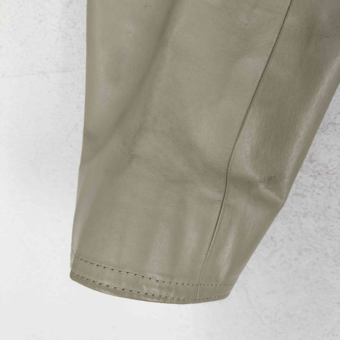 コムサ COMME CA pig leather ピッグレザー 豚革 ジップ レザー ジャケット レディース 11