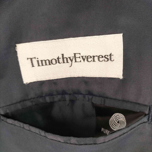 ティモシーエヴェレスト timothy everest ウール 3B ストライプ テーラードジャケット & ストライプ テーパード スラックス セットアップ メンズ JKT:38L / PNT:38L
