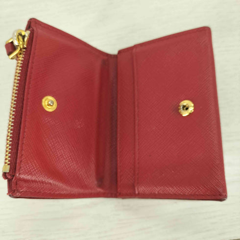 プラダ PRADA サフィアーノレザー コンパクトウォレット レディース