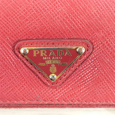 プラダ PRADA サフィアーノレザー コンパクトウォレット レディース