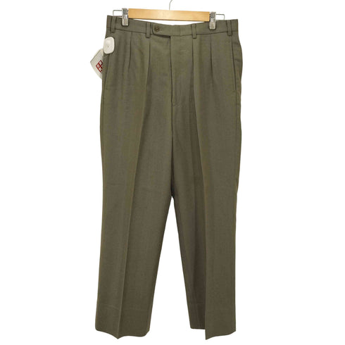 バーバリー BURBERRY 90S チェック ウール 2タック スラックス メンズ