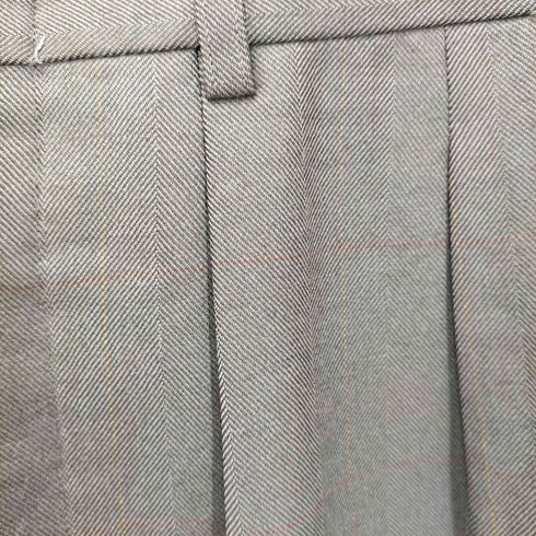 バーバリー BURBERRY 90S チェック ウール 2タック スラックス メンズ