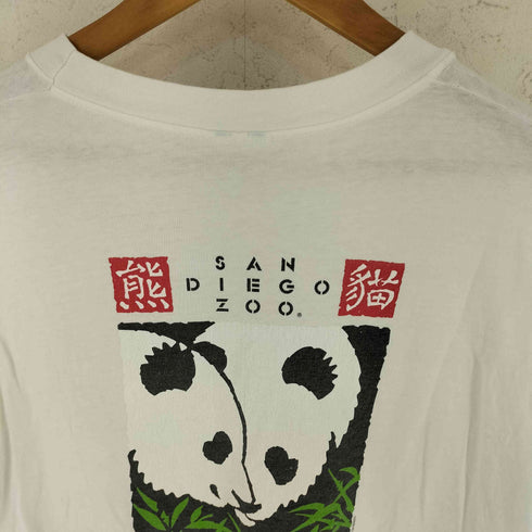 ヘインズ Hanes 90S スーベニア 長袖 ジャイアントパンダ 両面プリント Tシャツ メンズ XL