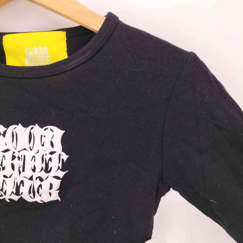 GOOD CHILL CLUB フロントロゴ クルーネック長袖Tシャツ Y2K レディース import:M