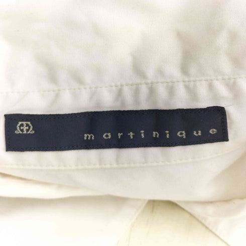 マルティニーク martinique ラウンドヘム スリット 長袖シャツ レディース