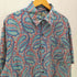 ロバートストック ROBERT STOCK 90S SILK 100% 絹 シルク S/S 総柄 ペイズリー シャツ メンズ import:XL