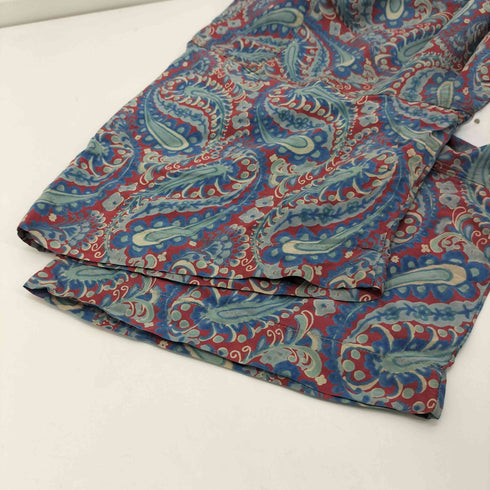 ロバートストック ROBERT STOCK 90S SILK 100% 絹 シルク S/S 総柄 ペイズリー シャツ メンズ import:XL