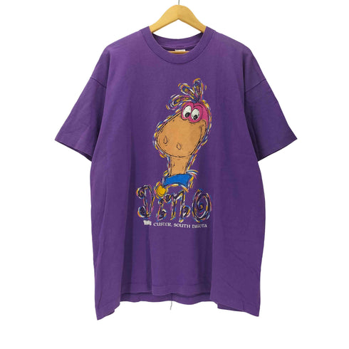 フルーツオブザルーム FRUIT OF THE LOOM 90S ボディ USA製 キャラクター プリント S/S Tシャツ 裾袖シングル メンズ XXL