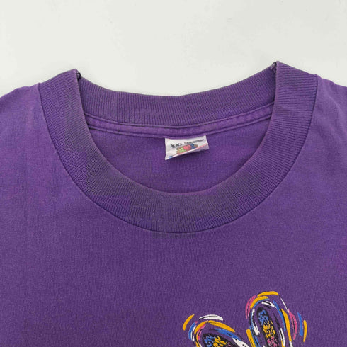 フルーツオブザルーム FRUIT OF THE LOOM 90S ボディ USA製 キャラクター プリント S/S Tシャツ 裾袖シングル メンズ XXL