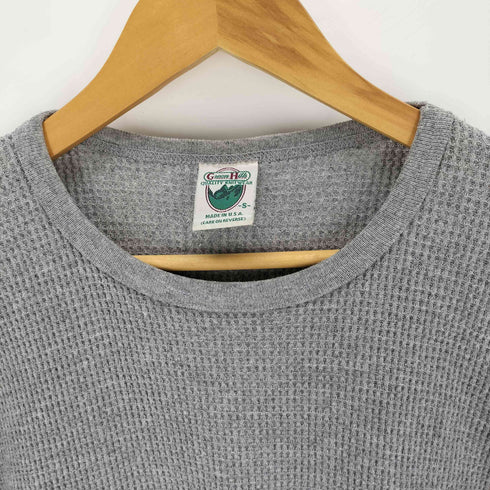 Green Hills グリーンヒルズ 90S USA製 ワッフル 長袖クルーネックTシャツ メンズ S