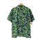 ノーティカ NAUTICA 90S 小文字タグ OLD 麻 リネン レーヨン S/S フラワー ボタニカル アロハ シャツ メンズ import:M