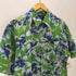 ノーティカ NAUTICA 90S 小文字タグ OLD 麻 リネン レーヨン S/S フラワー ボタニカル アロハ シャツ メンズ import:M
