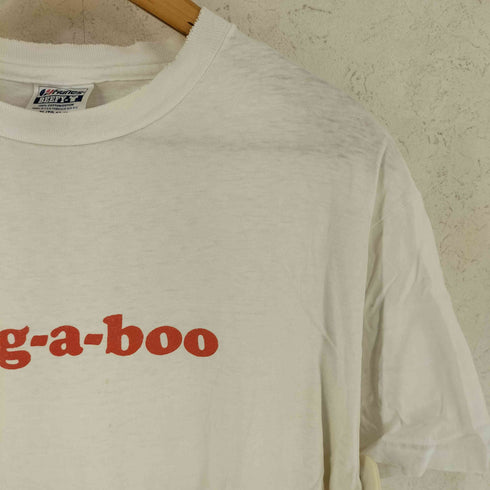 ヘインズ Hanes 80-90s USA製 ボロ コットン 半袖 プリント Tシャツ メンズ XL