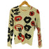 コムデギャルソン COMME des GARCONS 93AW AD2000 ウール100% リッププリント クルーネックTシャツ レディース