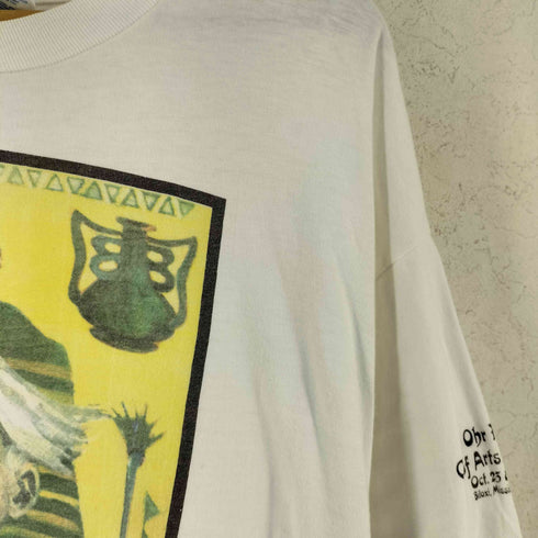 ヘインズ Hanes 90S アートイベント プリント Tシャツ メンズ XL
