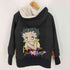 ベティー BETTY BOOP American girl バックプリント サイドライン 中綿 パファージャケット レディース import:M
