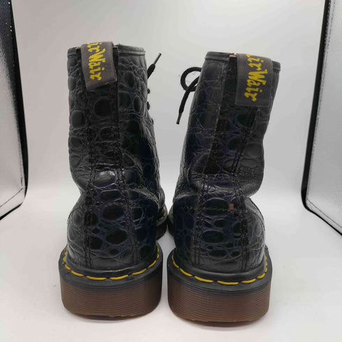 ドクターマーチン Dr.Martens 90S MADE IN ENGLAND 英国製 クロコ 型押し 8ホール レザー ブーツ メンズ 25-26cm