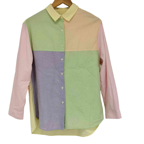 ザラ ZARA マルチカラー クレイジーパターン L/S シャツ メンズ 13-14