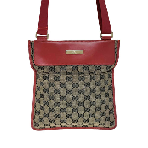 グッチ GUCCI ロゴプレート GGキャンバス ショルダーバッグ GGcanvas shoulderbag レディース