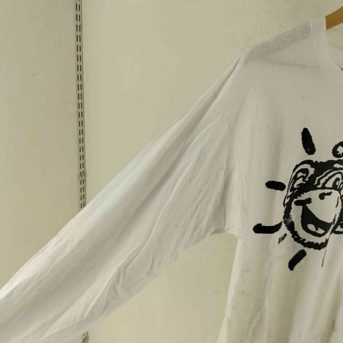 ムリナ murina 90S USA製 両面モンキー アートプリント コットン 長袖 Tシャツ メンズ XL