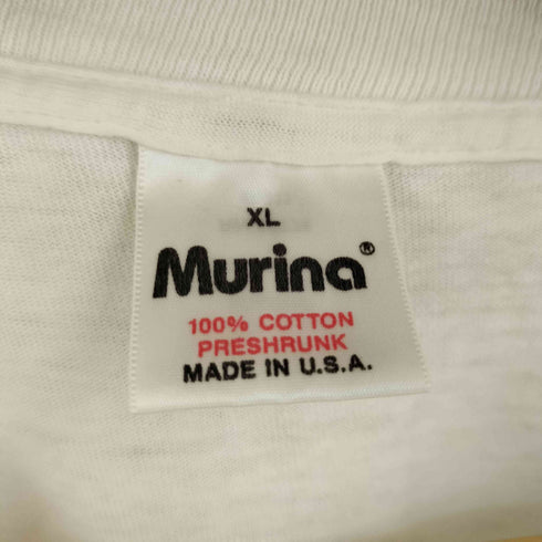 ムリナ murina 90S USA製 両面モンキー アートプリント コットン 長袖 Tシャツ メンズ XL