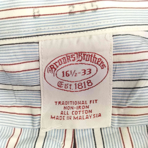 ブルックスブラザーズ BROOKS BROTHERS TRADITIONAL FIT ストライプ ロングスリーブシャツ メンズ 16 1/2
