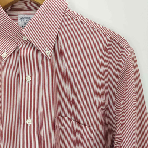 ブルックスブラザーズ BROOKS BROTHERS REGENT ピンストライプ ボタンダウンシャツ メンズ 16