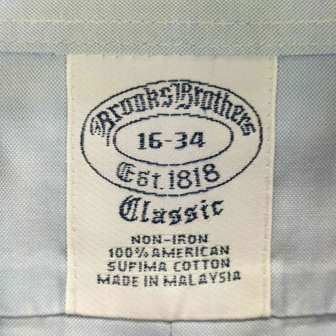ブルックスブラザーズ BROOKS BROTHERS CLASSIC レギュラーカラー ドレスシャツ メンズ 16