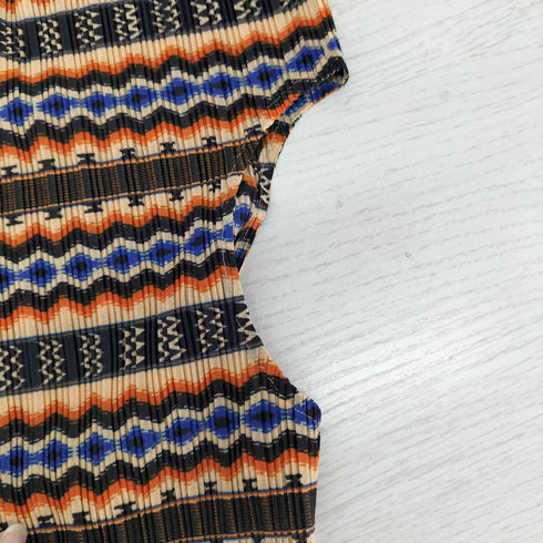 プリーツプリーズイッセイミヤケ PLEATS PLEASE ISSEY MIYAKE 幾何学模様 プリーツ バラクラバ レディース