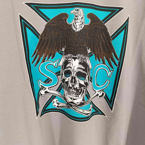 SUBCULTURE サブカルチャー 25SS EAGLE SKULL TEE イーグル スカル プリント 半袖 Tシャツ メンズ 3