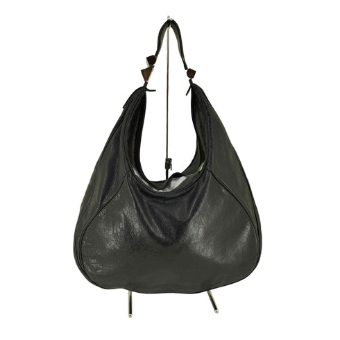 ジャンフランコフェレ GIANFRANCO FERRE イタリア製 Premium Curved Leather Bag プレミアム カーブド レザーバッグ ハーフムーン ワンショルダー Y2K レディース FREE